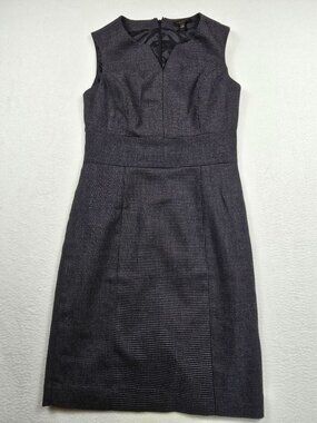 The Limited Womens Sleeveless Sheath Dress Size 2 Gray Houndstooth